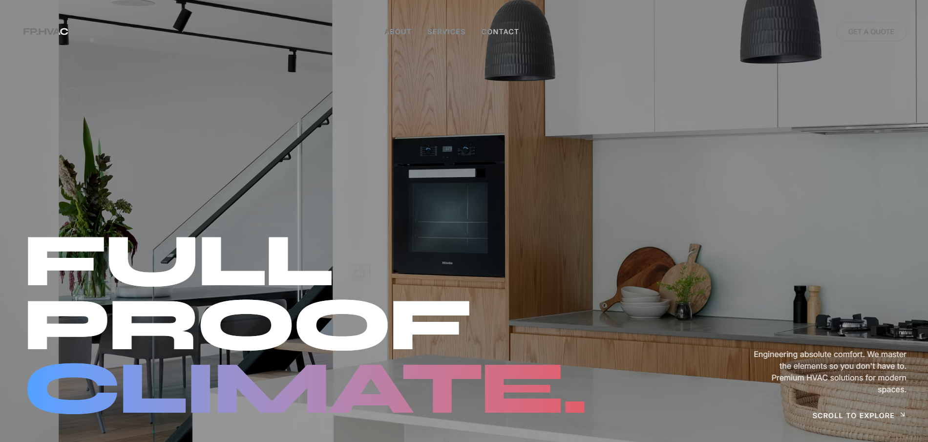Example HVAC website we designed